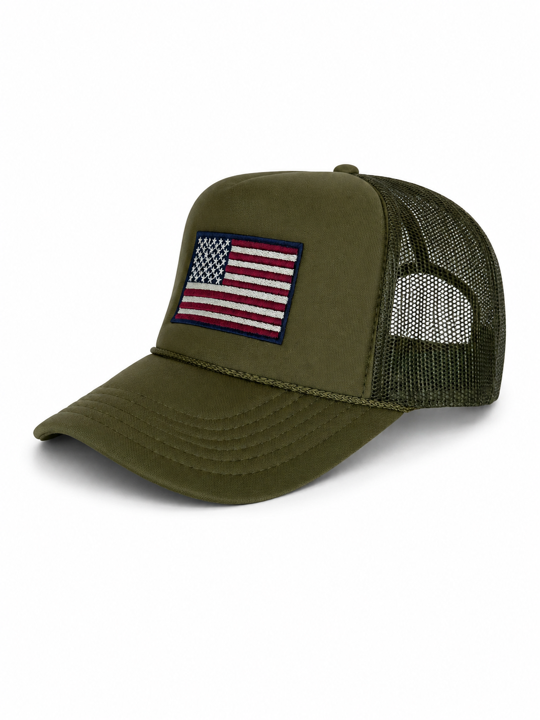American Flag Trucker Hat