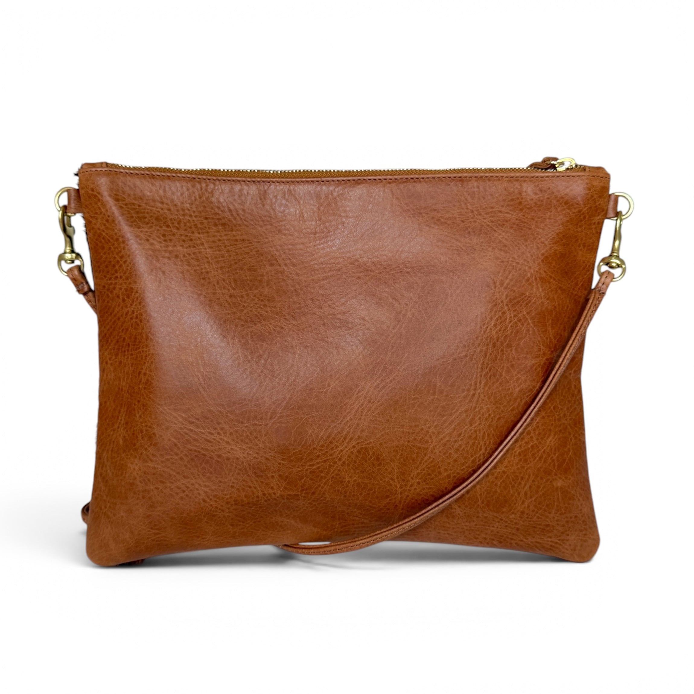 MADISON CROSSBODY | TAN and WHITE CALF HAIR - K.Slade