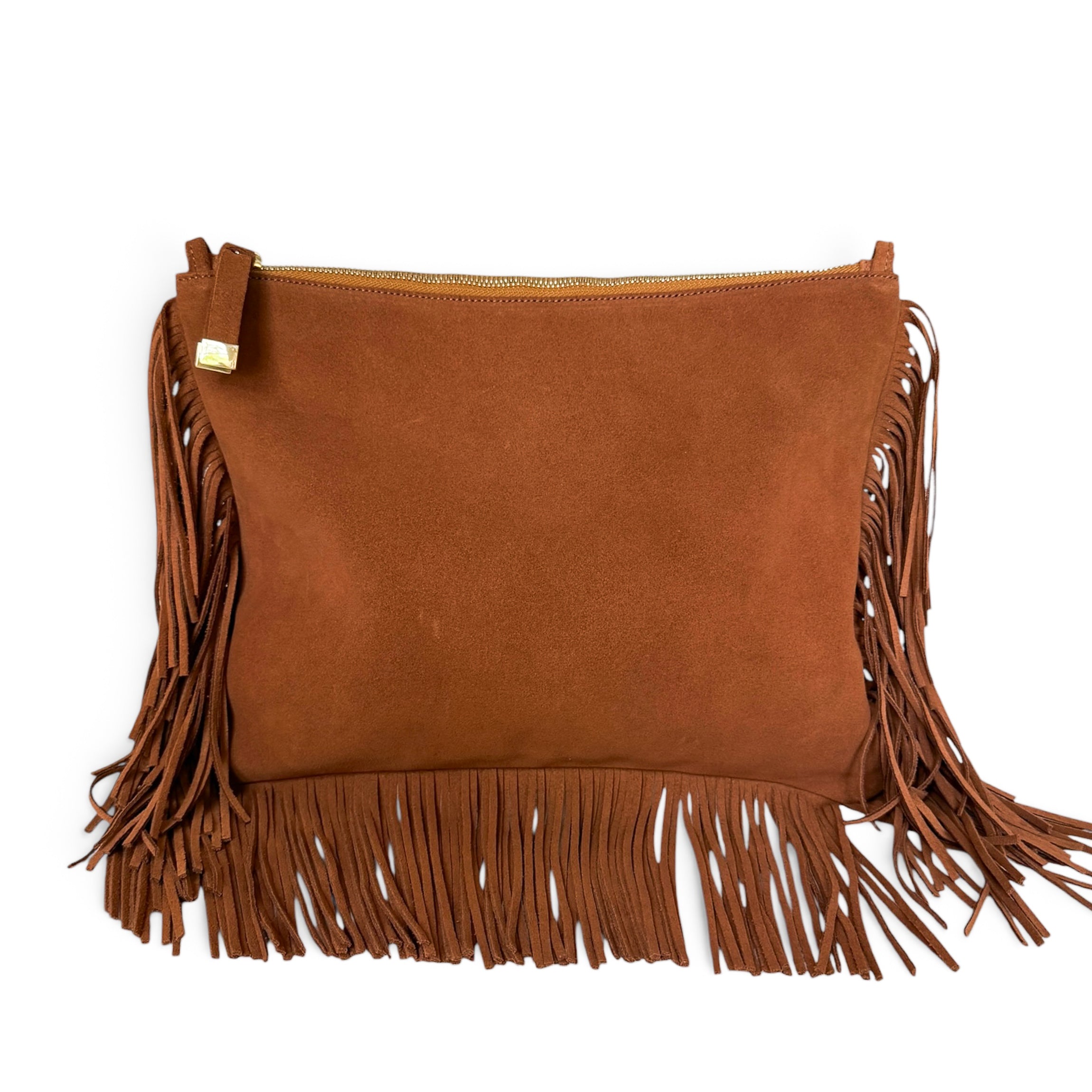 MADISON CLUTCH | TOBACCO FRINGE - K.Slade