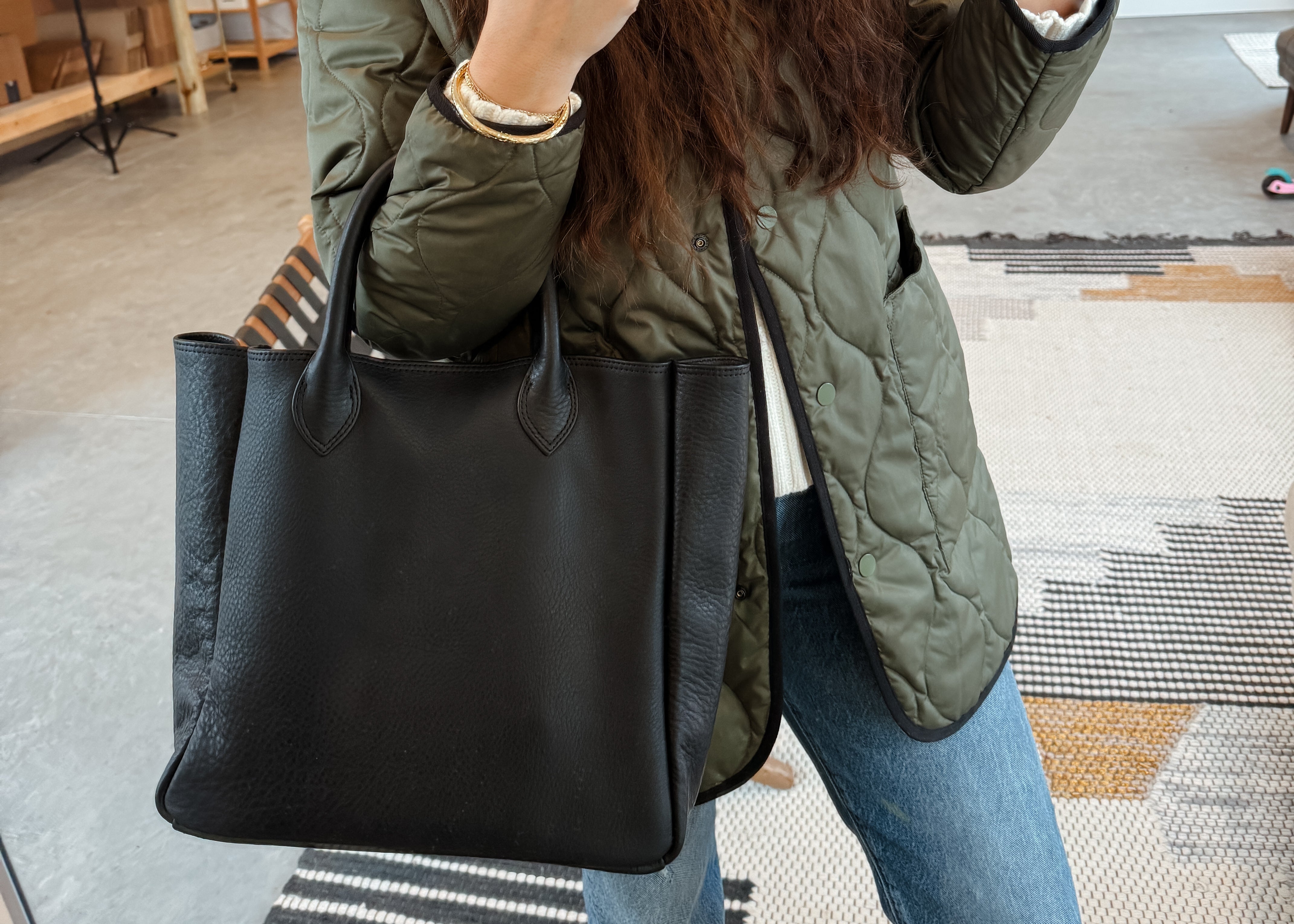 Shirley Tote | Matte Black