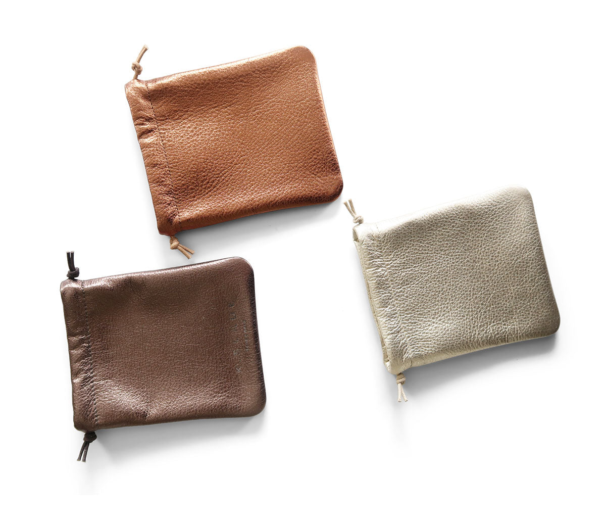 Flat Drawstring Pouch | Bronze - K.Slade