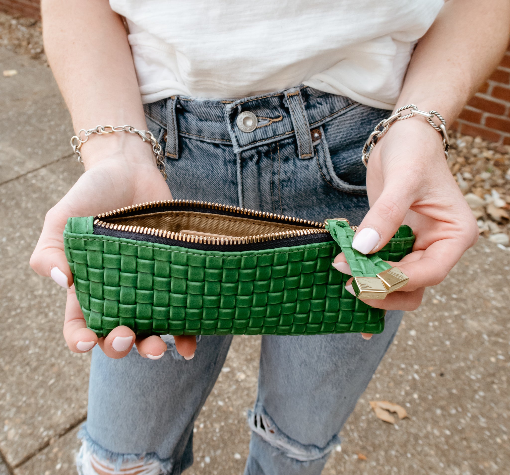 Pencil Pouch | Emerald Weave - K.Slade