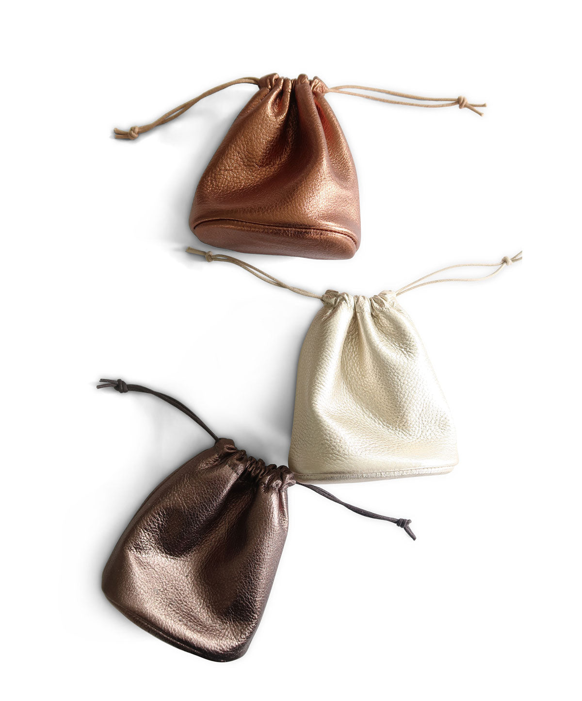 Round Drawstring Pouch | Bronze - K.Slade