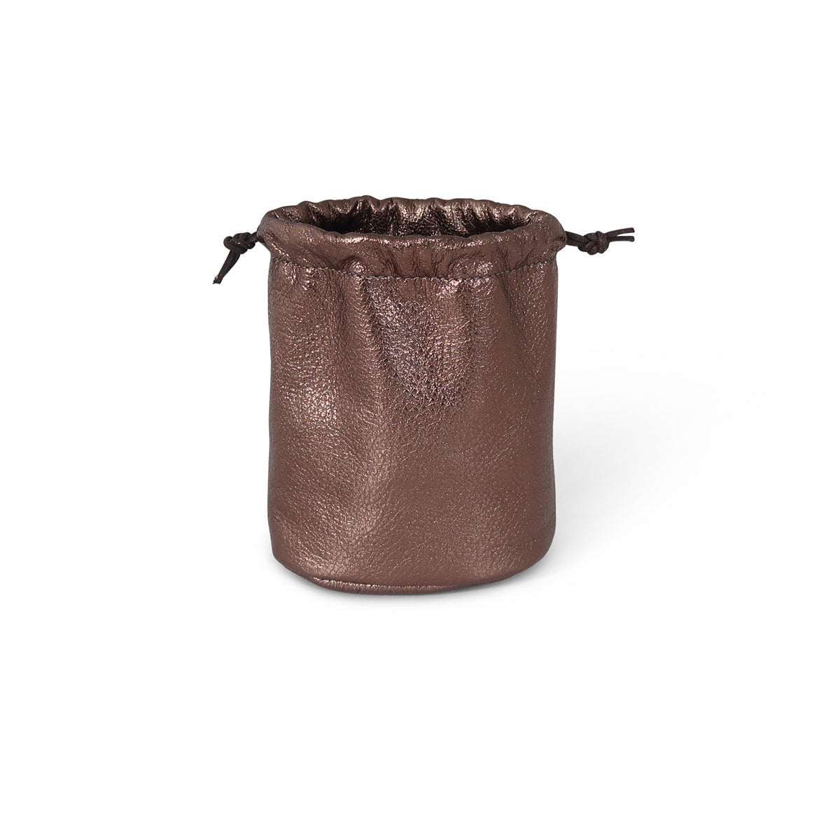 Round Drawstring Pouch | Pewter - K.Slade
