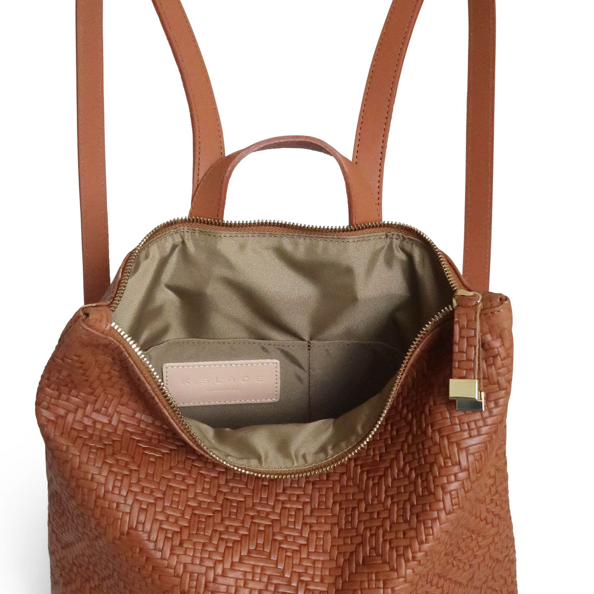 FRANNY BACKPACK | SADDLE WOVEN ARGYLE - K.Slade