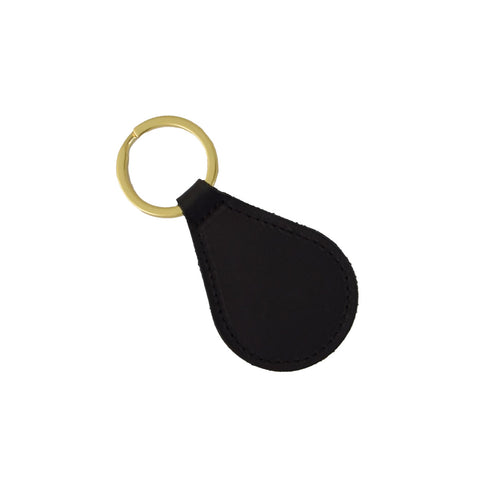 Key Fob | BLACK W/ BRASS RING