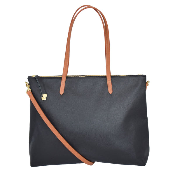 Carry All | Black with Tan Straps (New) - K.Slade