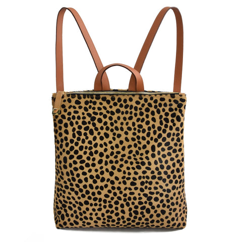 Franny Backpack | Cheetah W/ Black Zipper - K.Slade