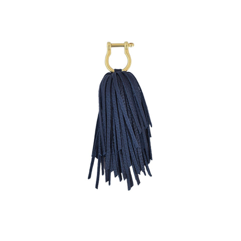 SCREW PIN POM TASSEL | NAVY