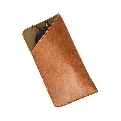 SUNGLASS SLEEVE | SADDLE