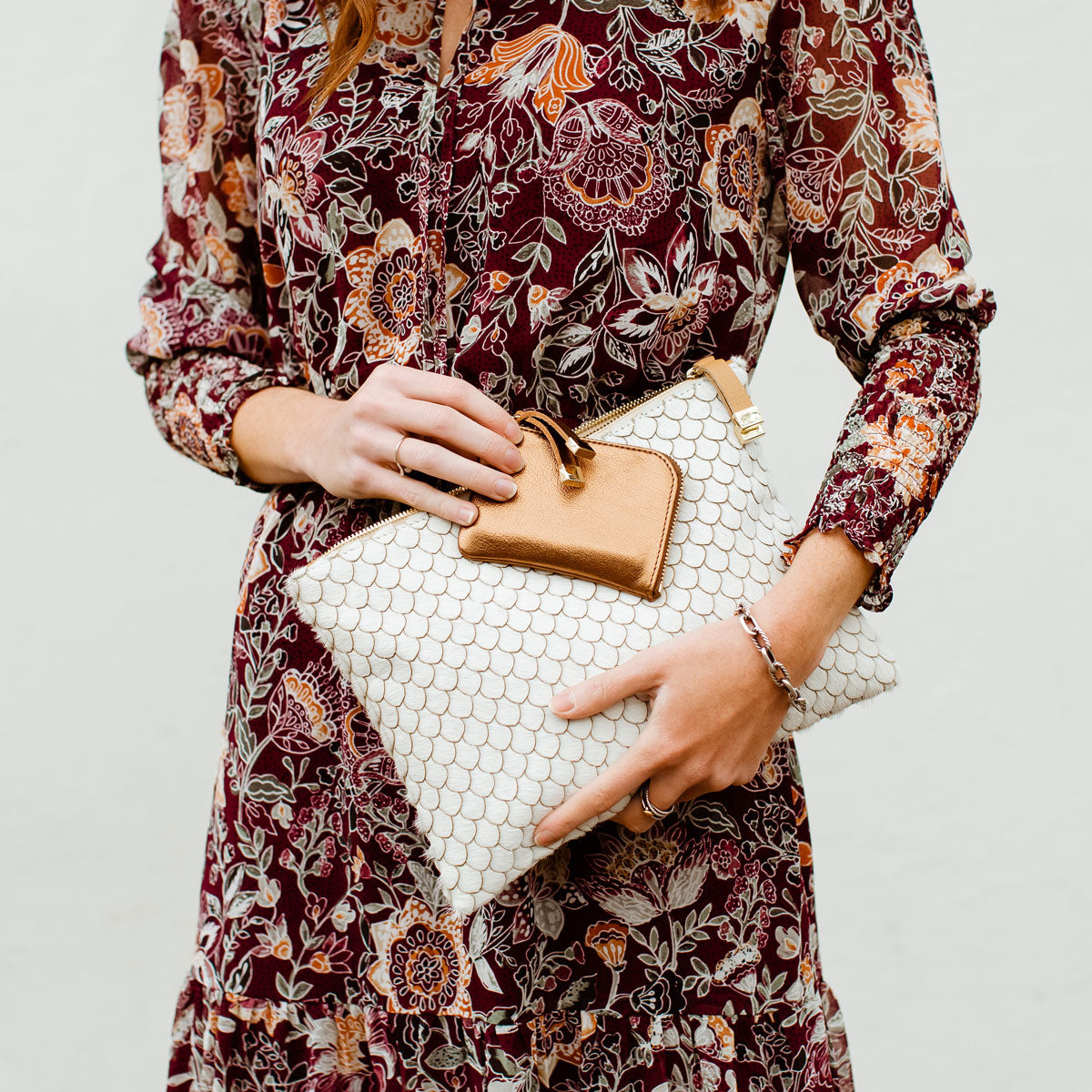 Vale Pouch | Scalloped Calf Hair - K.Slade