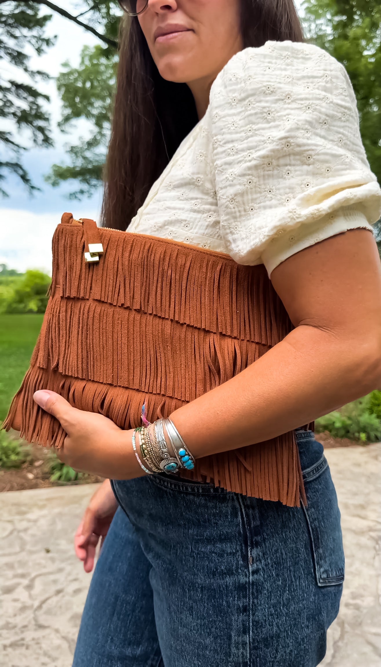 MADISON CLUTCH | FULL FRINGE