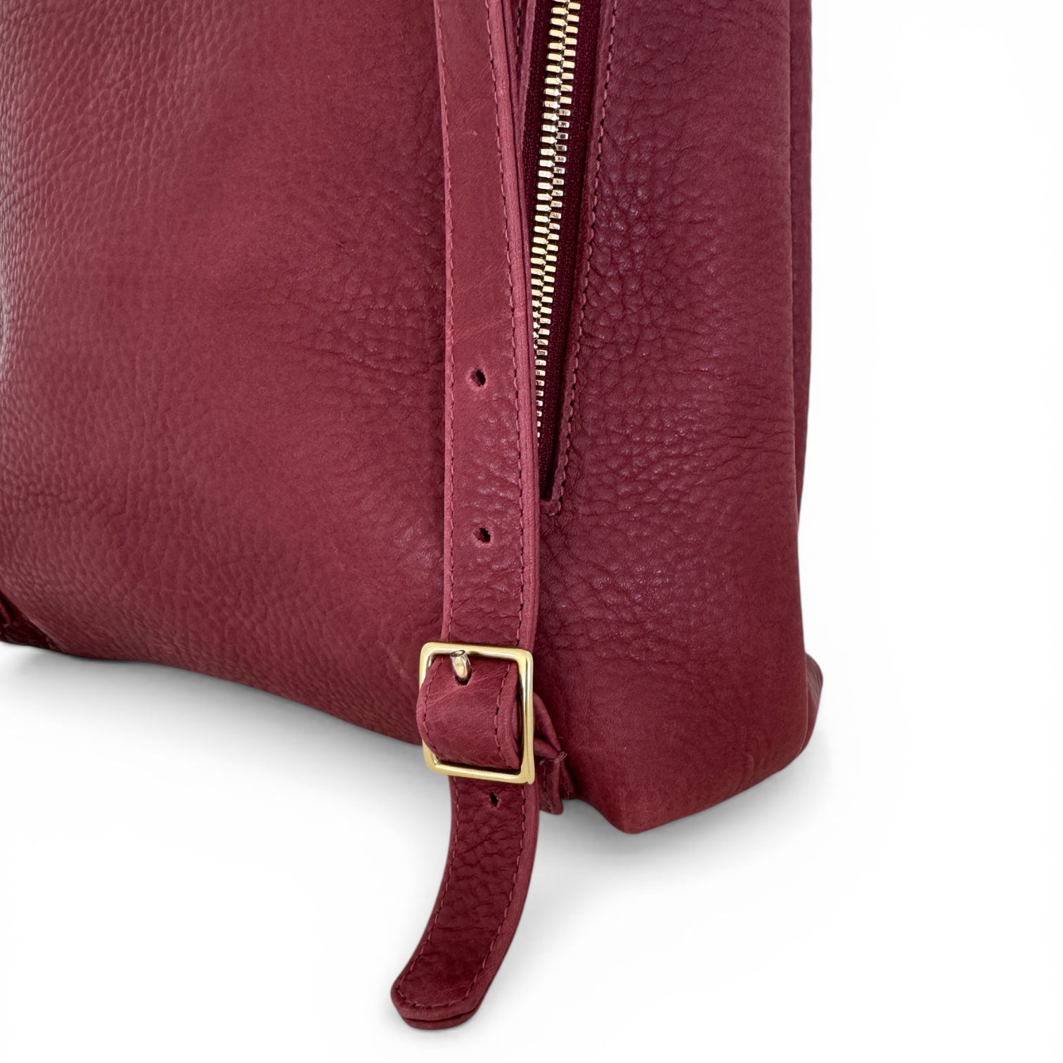 burgundy oxblood leather backpack Leather Franny Backpack in Oxblood
