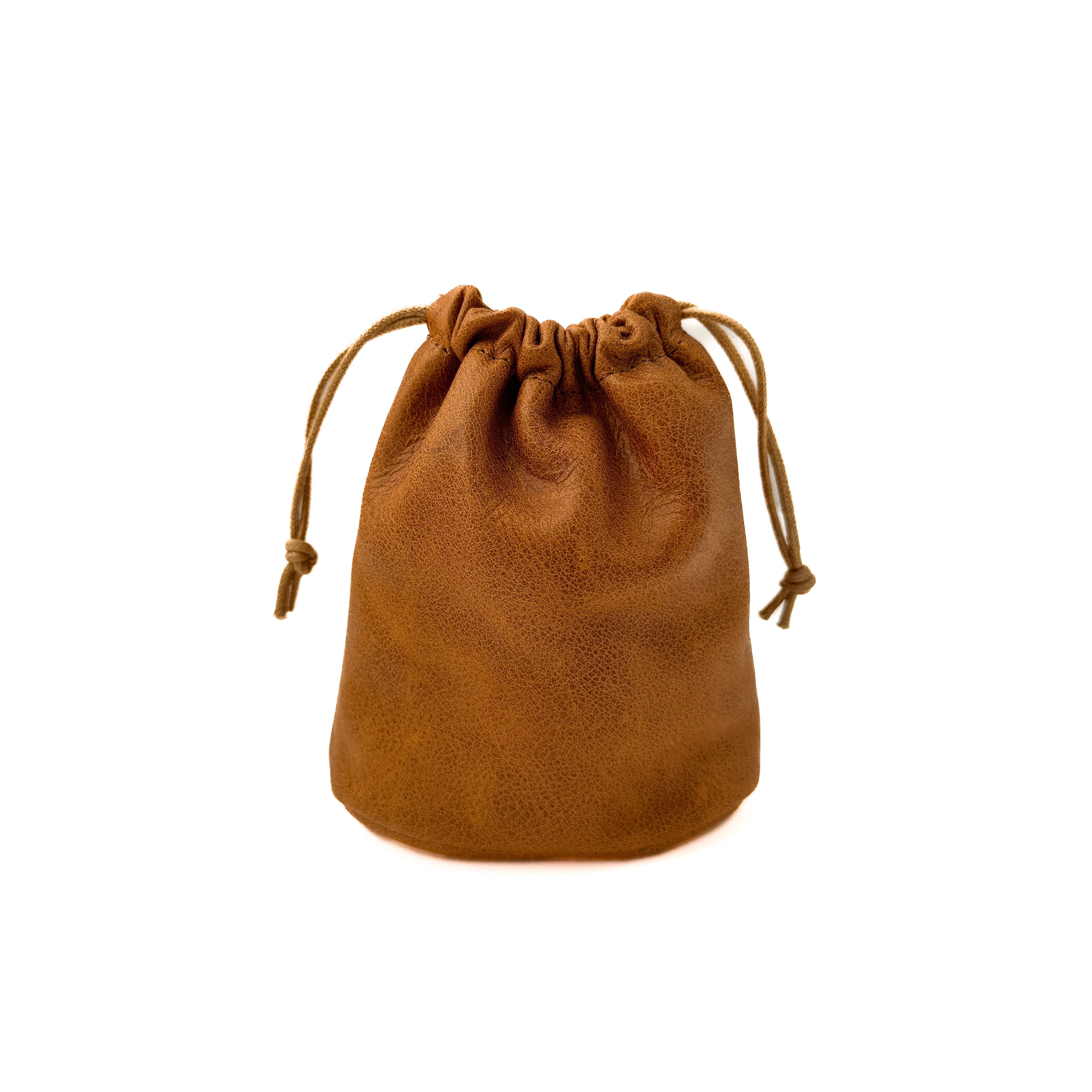 Round Drawstring Pouch | Saddle - K.Slade