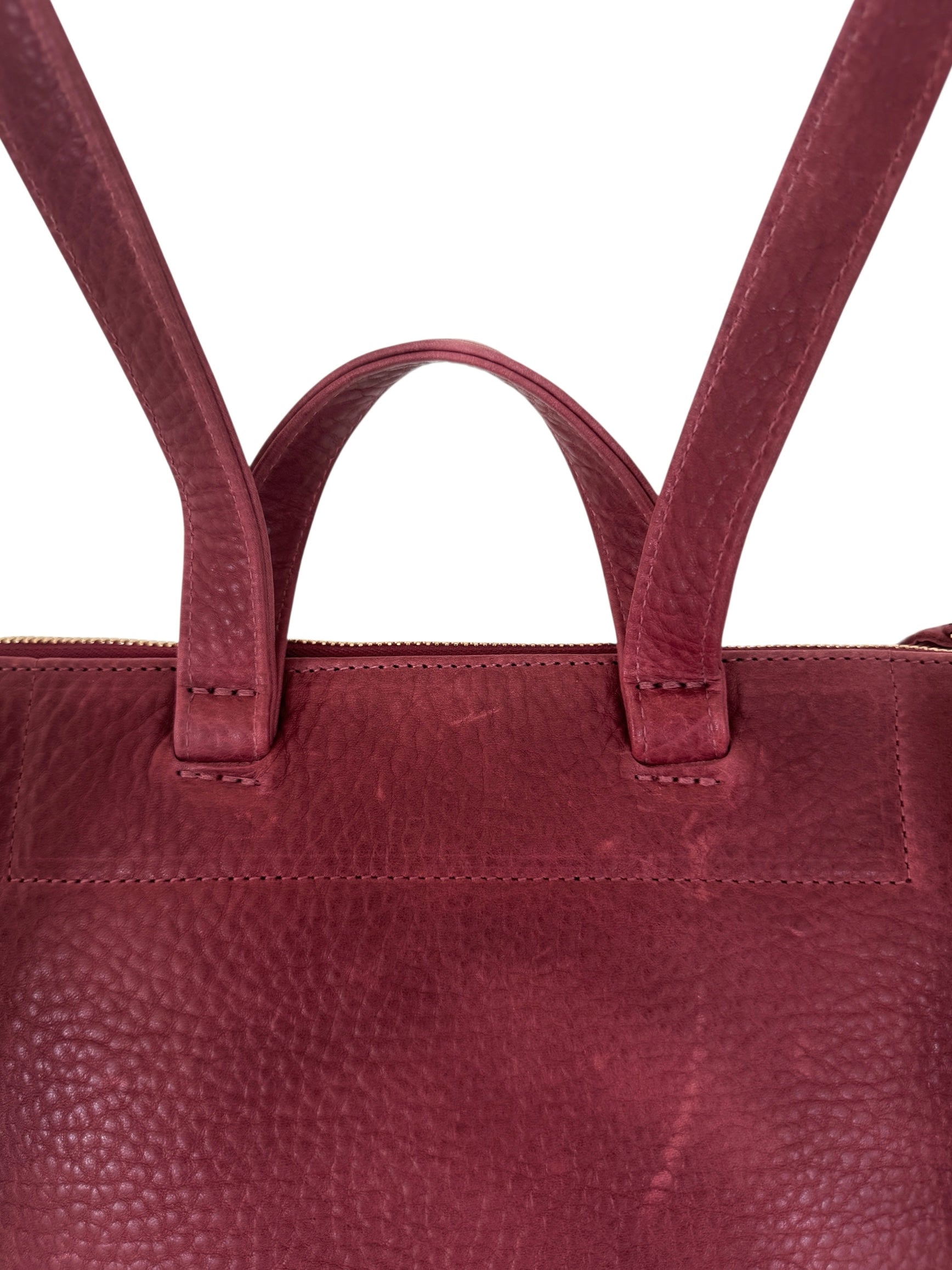 burgundy oxblood leather backpack Leather Franny Backpack in Oxblood