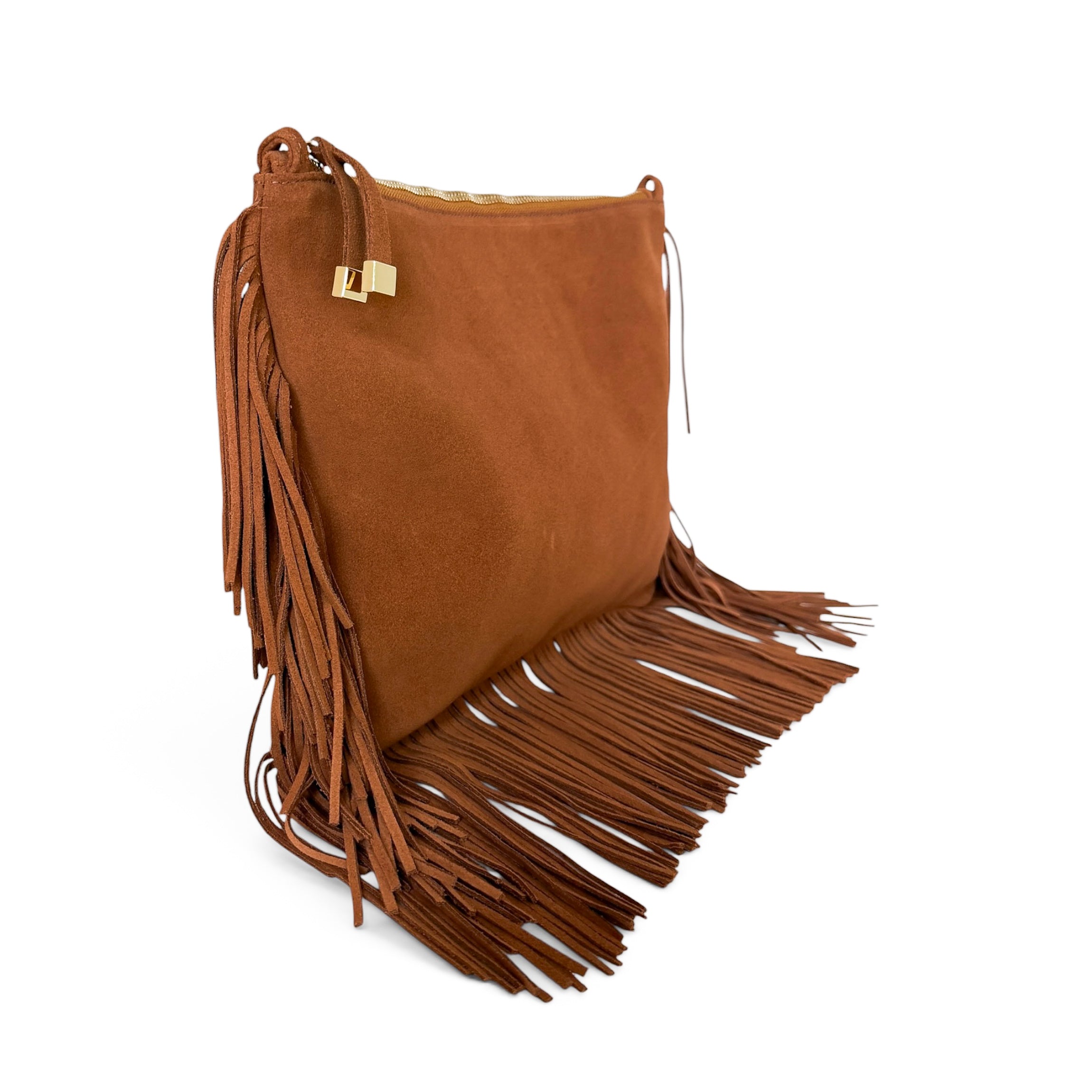 MADISON CLUTCH | TOBACCO FRINGE - K.Slade