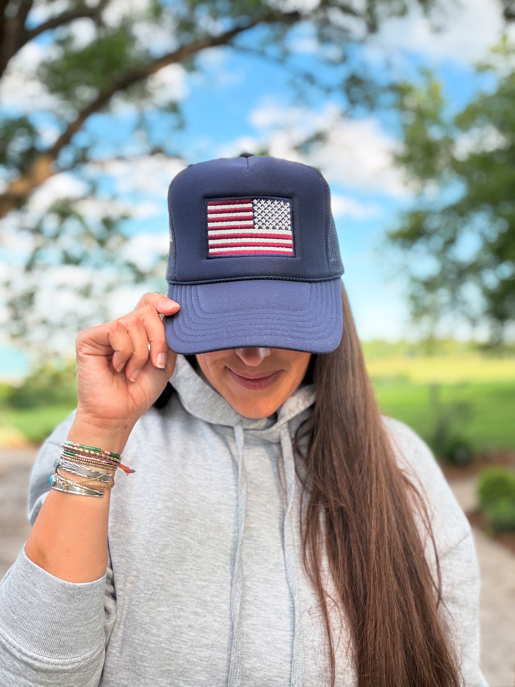 American Flag Trucker Hat - K.Slade