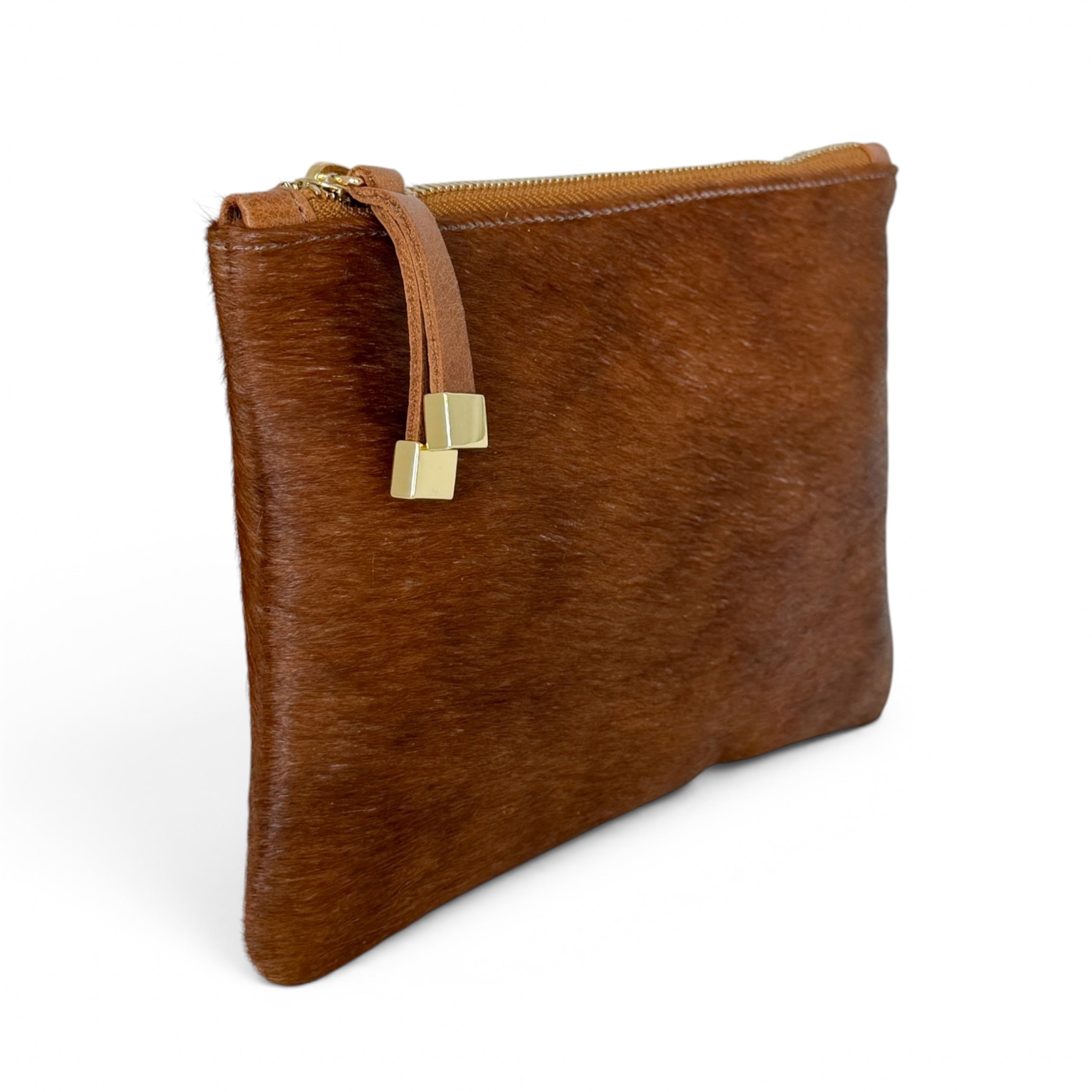 TIP POUCH | TAN CALF HAIR