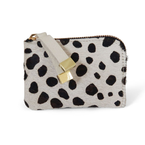 Zip Wallet | White and Black Spots