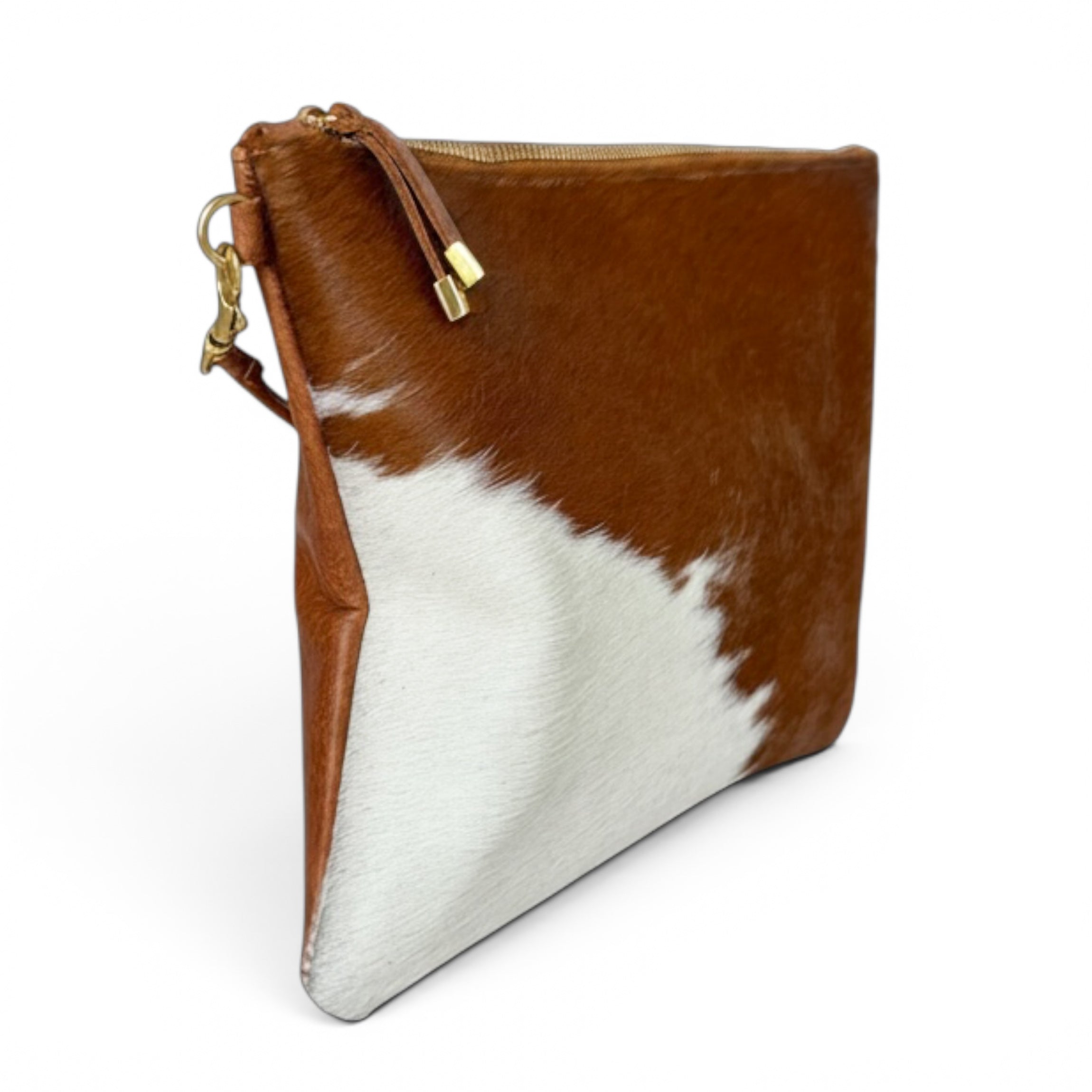 MADISON CROSSBODY | TAN and WHITE CALF HAIR - K.Slade