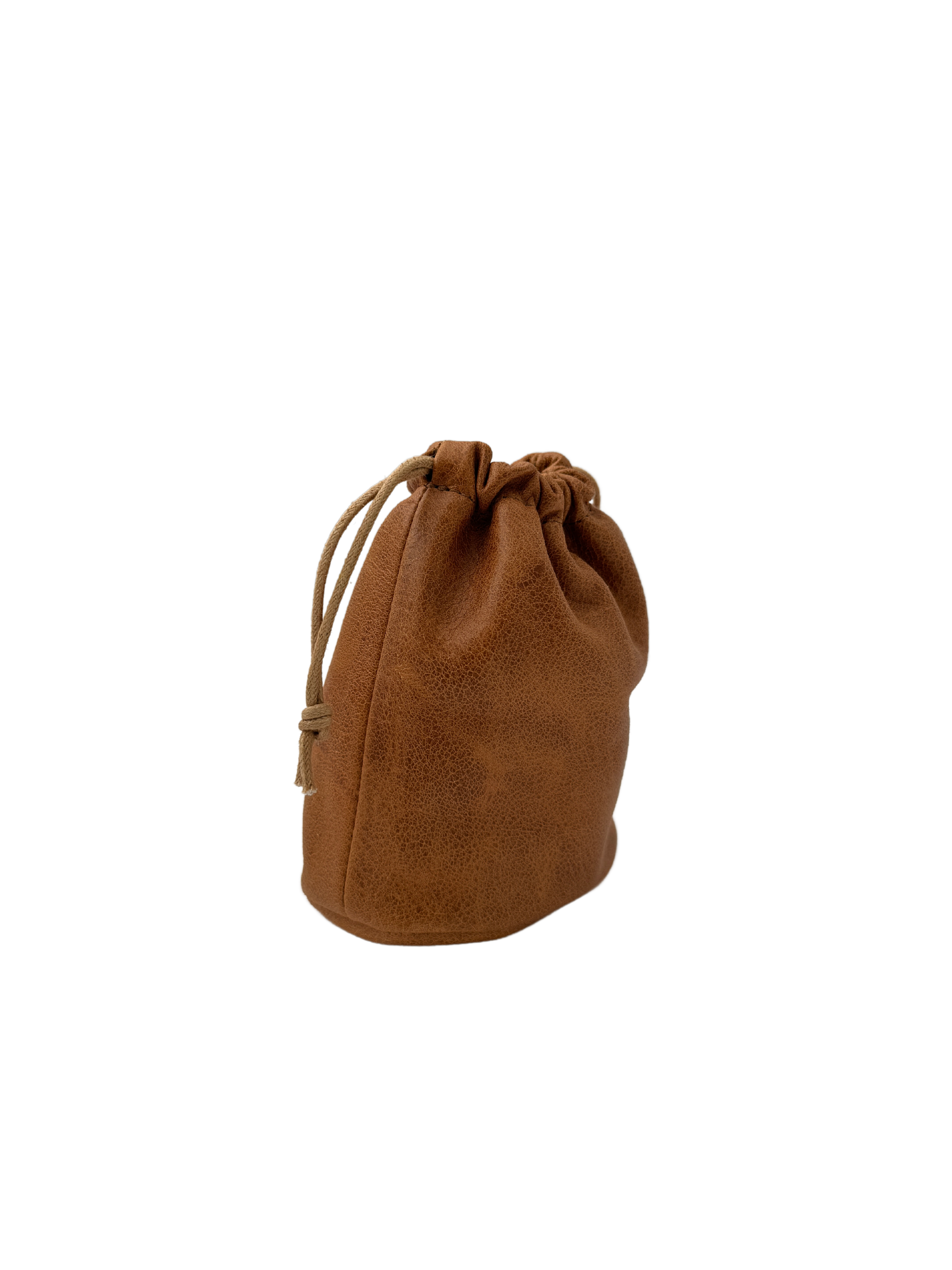 Round Drawstring Pouch | Saddle - K.Slade