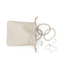 Flat Drawstring Pouch | Platinum