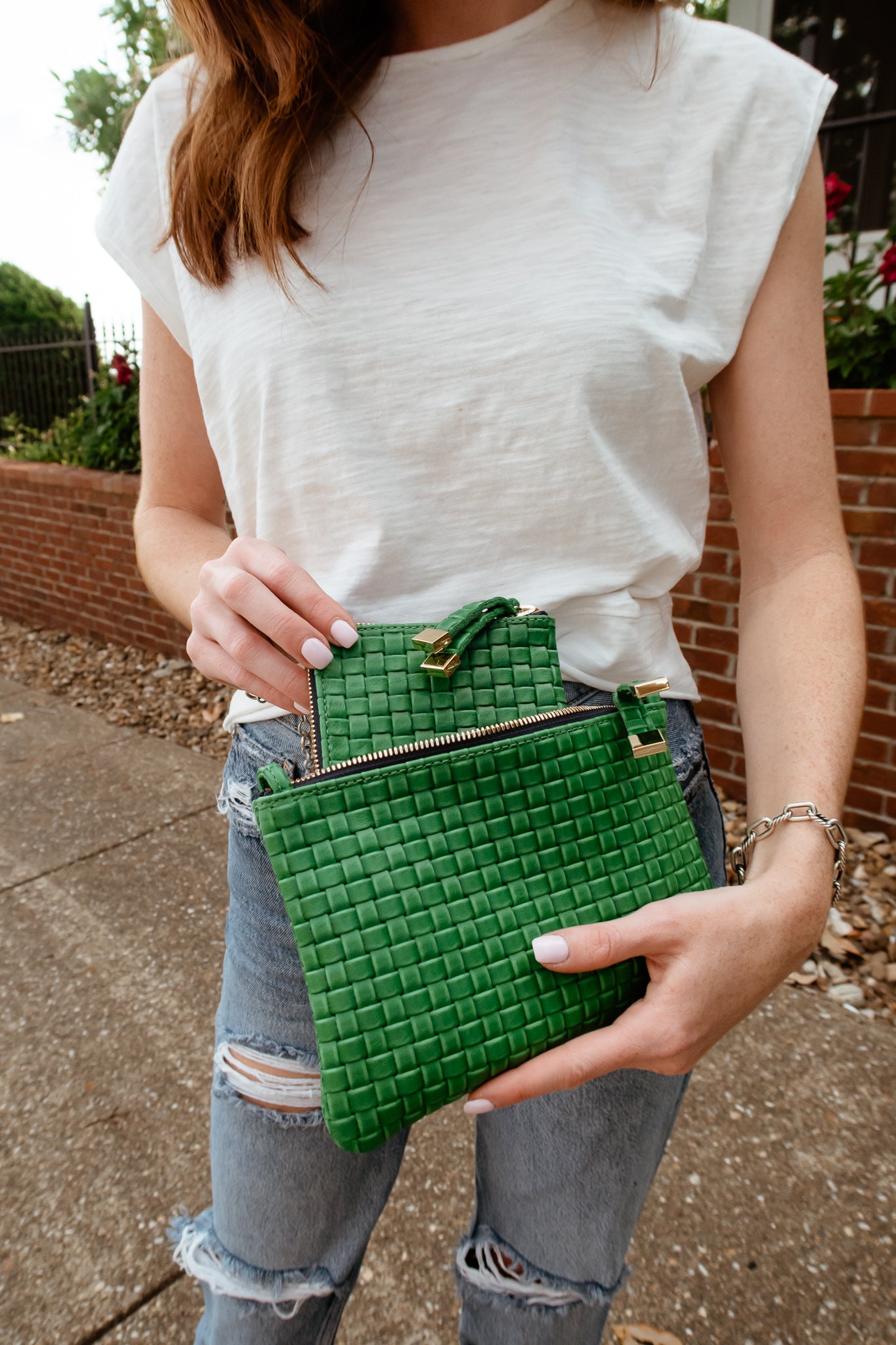 TIP Pouch with Loops | Emerald Weave
