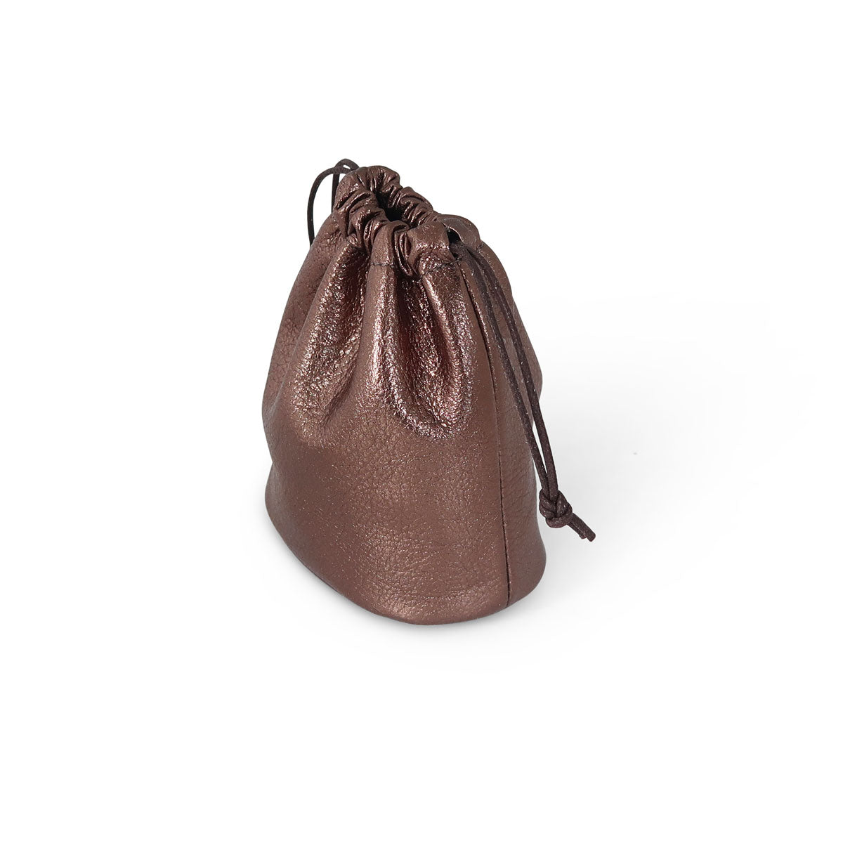 Round Drawstring Pouch | Pewter