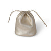 Round Drawstring Pouch | Platinum