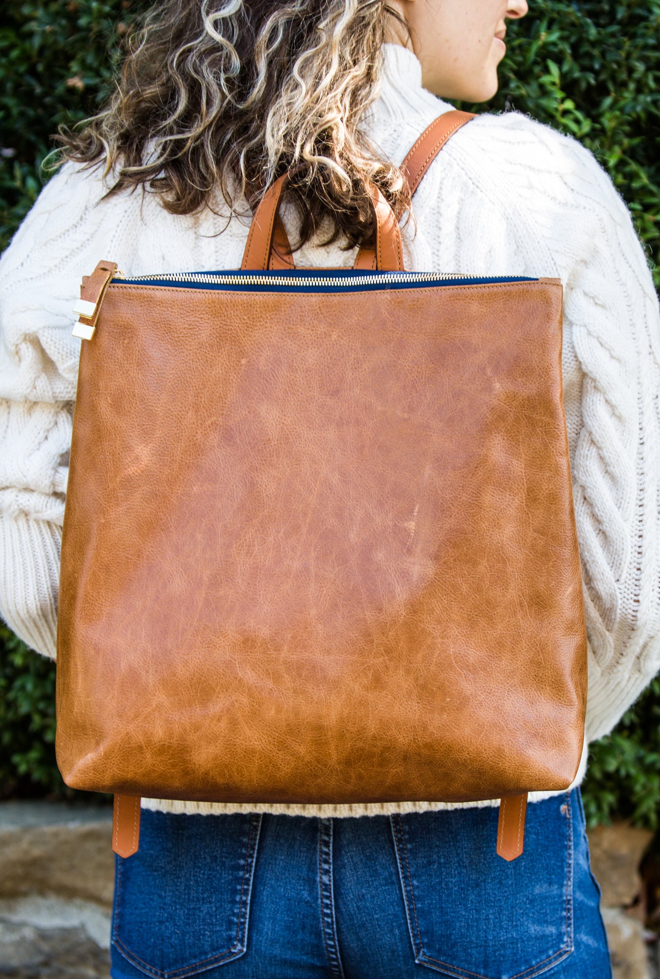 LARGE FRANNY BACKPACK | SADDLE (PREORDER) - K.Slade