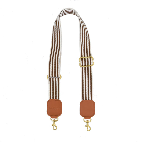 ADJUSTABLE WEBBED STRAP | MOCHA STRIPE - K.Slade