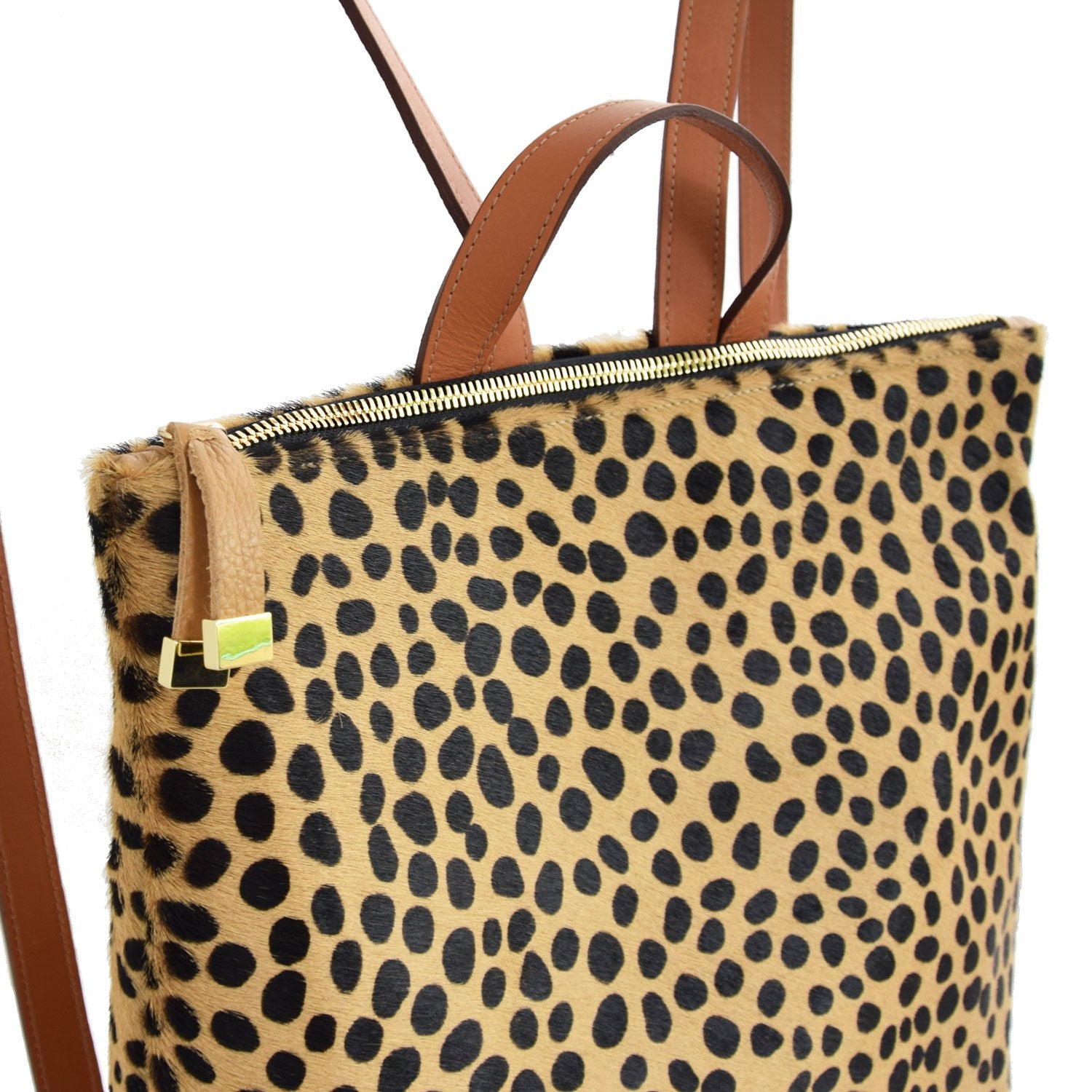 Franny Backpack | Cheetah W/ Black Zipper - K.Slade